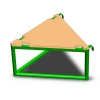Площадка для горки,в форме треугольника